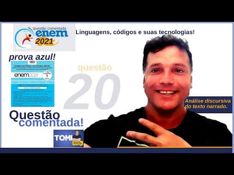 Thumbnail da aula: Questão20 comentada do #Enem2021 - representação do discurso