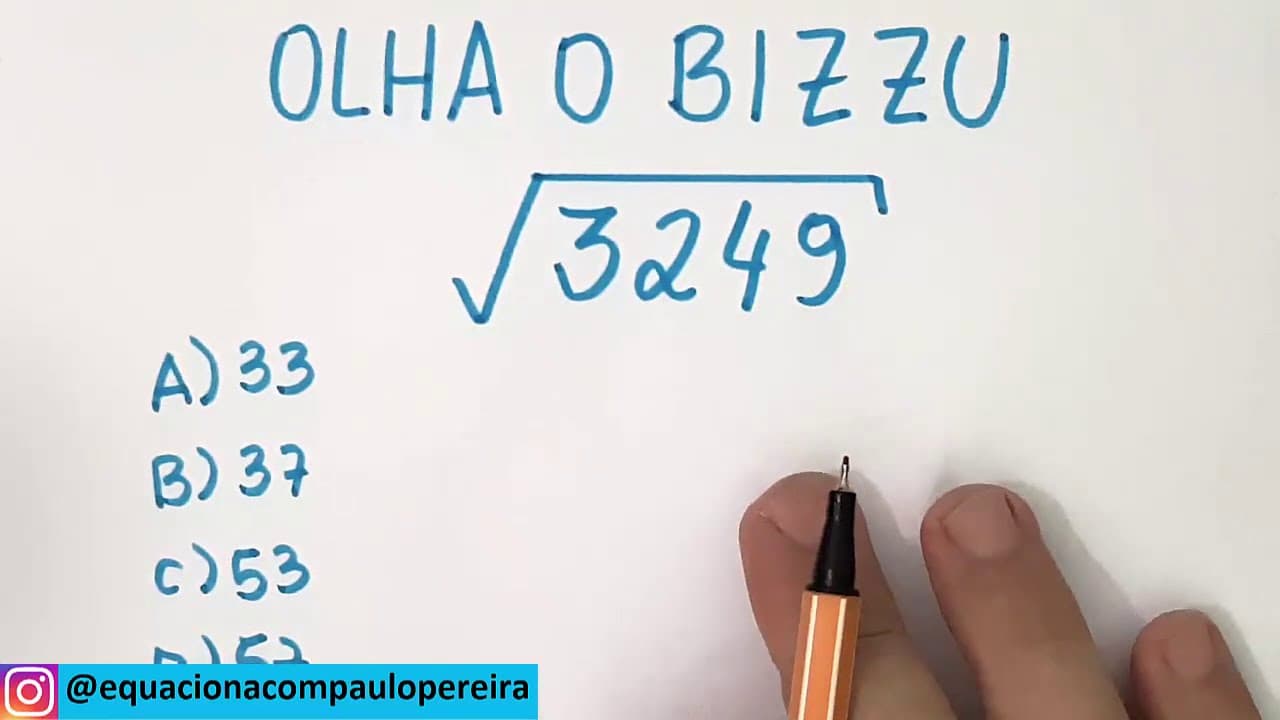 Thumbnail: 🔥 HELP MATEMÁTICA BÁSICA - Raiz Quadrada de Números Grandes- #143