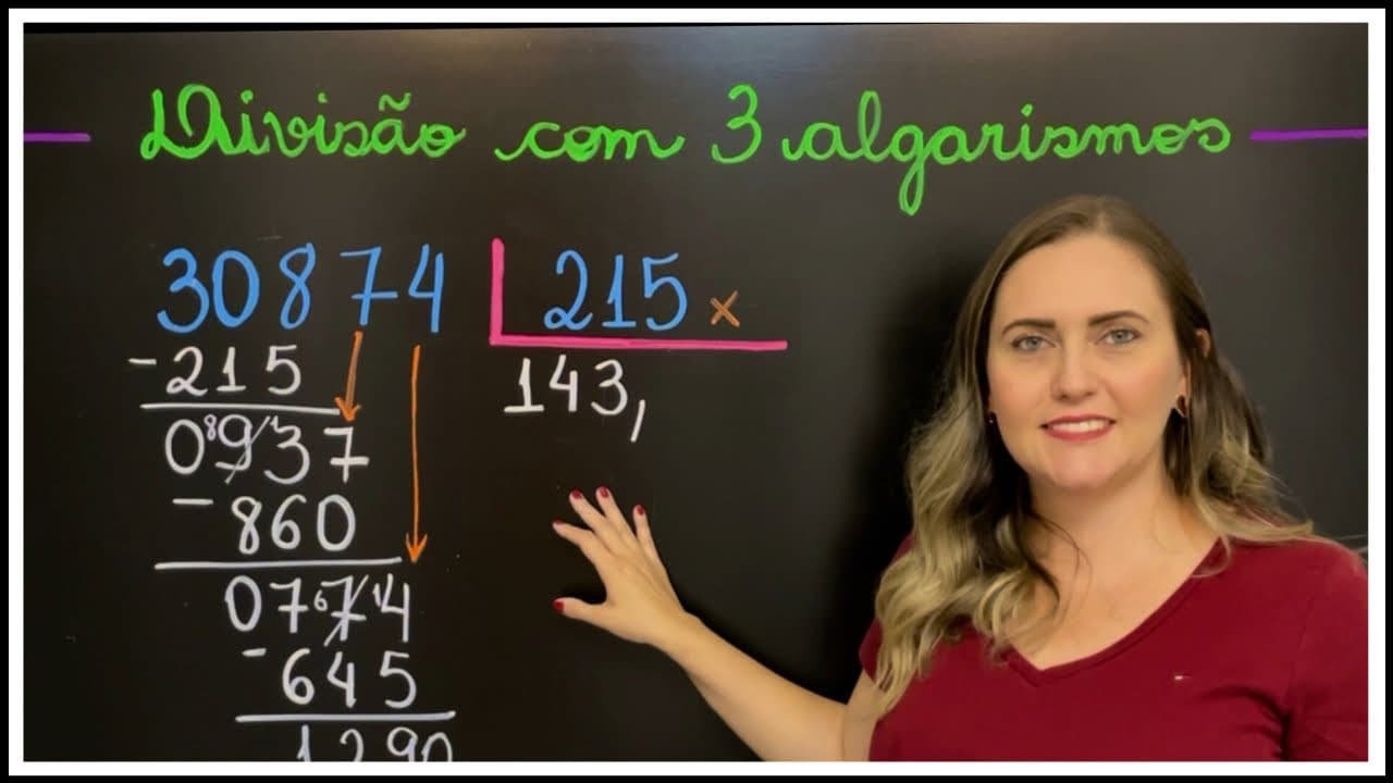 Thumbnail: DIVISÃO COM 3 ALGARISMOS NO DIVISOR! APRENDA COMO FAZER DIVISÃO! EXPLICAÇÃO PARA APRENDER MATEMÁTICA