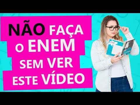 Thumbnail da aula: TUDO QUE VOCÊ PRECISA PARA FAZER O ENEM: REDAÇÃO + PROVA - Profa. Pamba