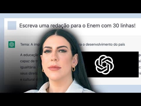 Thumbnail da aula: SERÁ QUE O CHATGPT PODE MELHORAR A SUA REDAÇÃO DO ENEM?