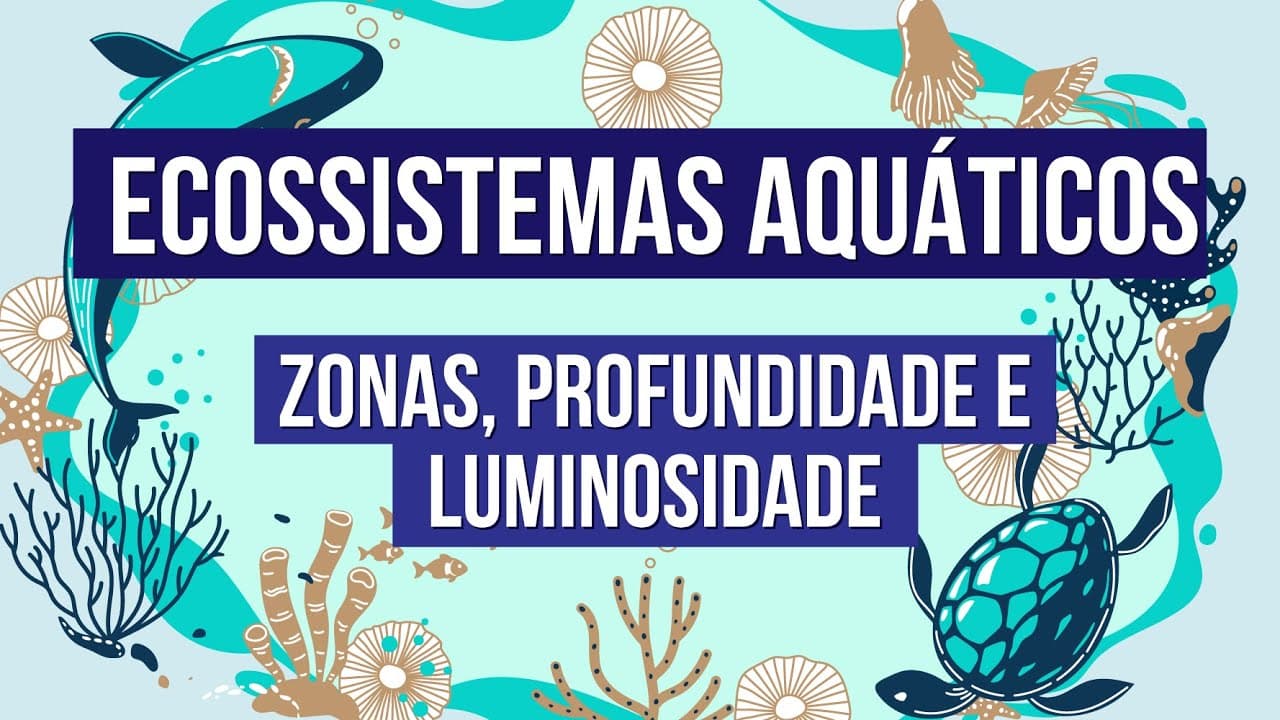 Thumbnail: ECOSSISTEMAS AQUÁTICOS: zonas, profundidade e luminosidade | Biologia para o Enem | Cláudia Aguiar