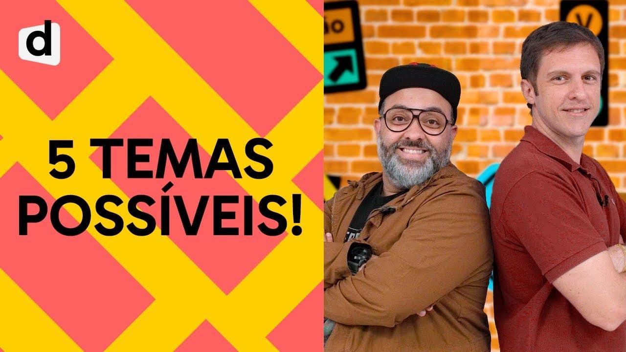 Thumbnail: QUAL SERÁ O TEMA DA REDAÇÃO DO ENEM? 🤔 | PLANTÃO DESCOMPLICA