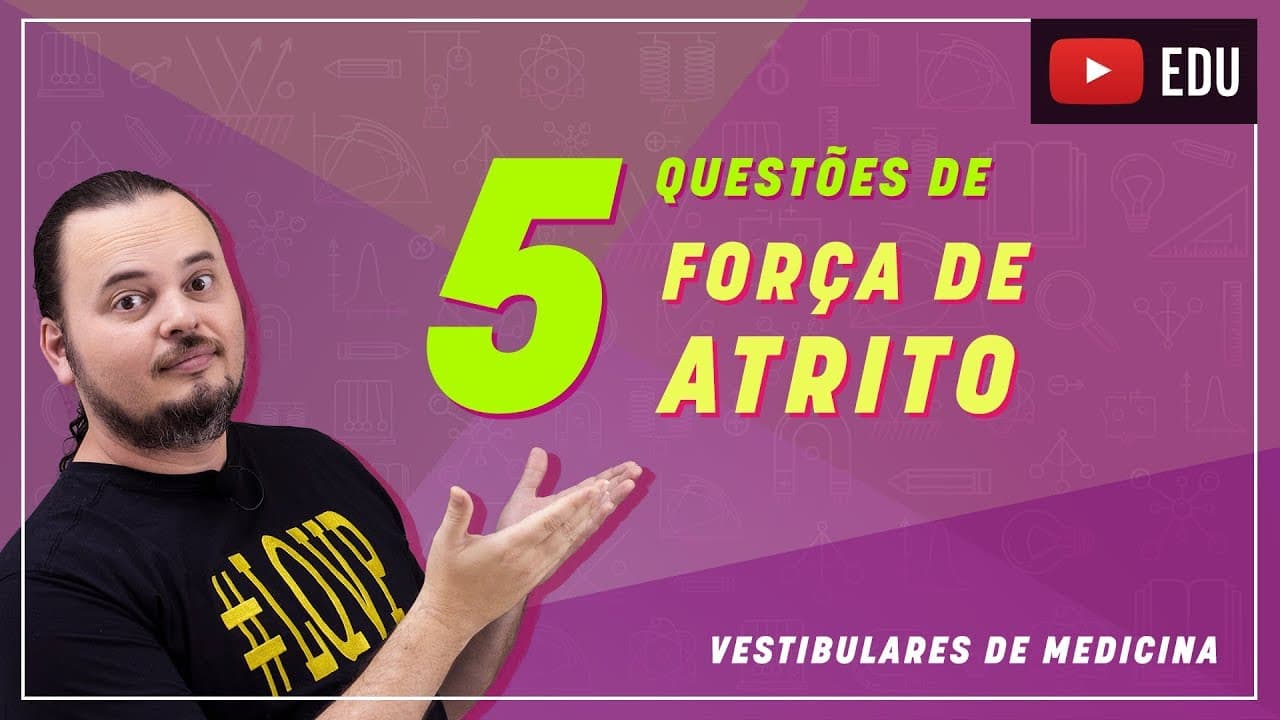 Thumbnail: Força de atrito | estático | cinético | iminência | vestibulares de Medicina