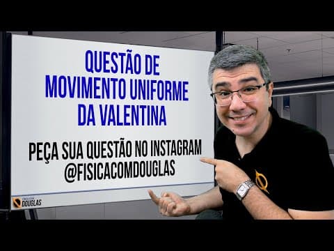 Thumbnail da aula: Questão de Movimento Uniforme pra Valentina | Corrida Usain Bolt e Gatlin