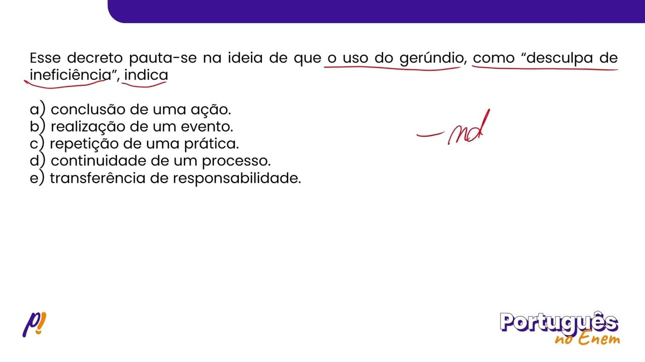 Thumbnail: ENEM 2020 - ESTUDOS DA LÍNGUA | DECRETO N. 28 314, DE 28 DE SETEMBRO DE 2007...