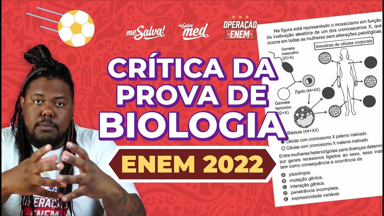 Thumbnail: Tudo que rolou em biologia no ENEM 2022 - #mesalvanoenem