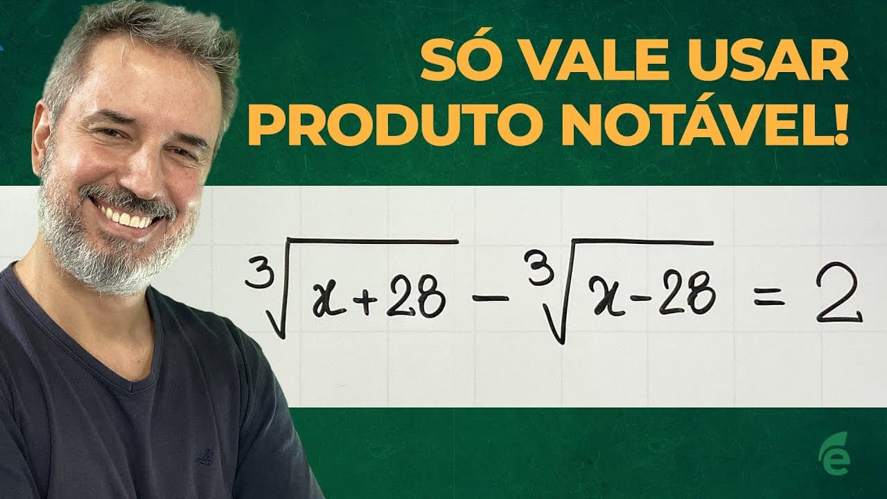Thumbnail: Uma equação irracional com duas raízes cúbicas [Horizontal]