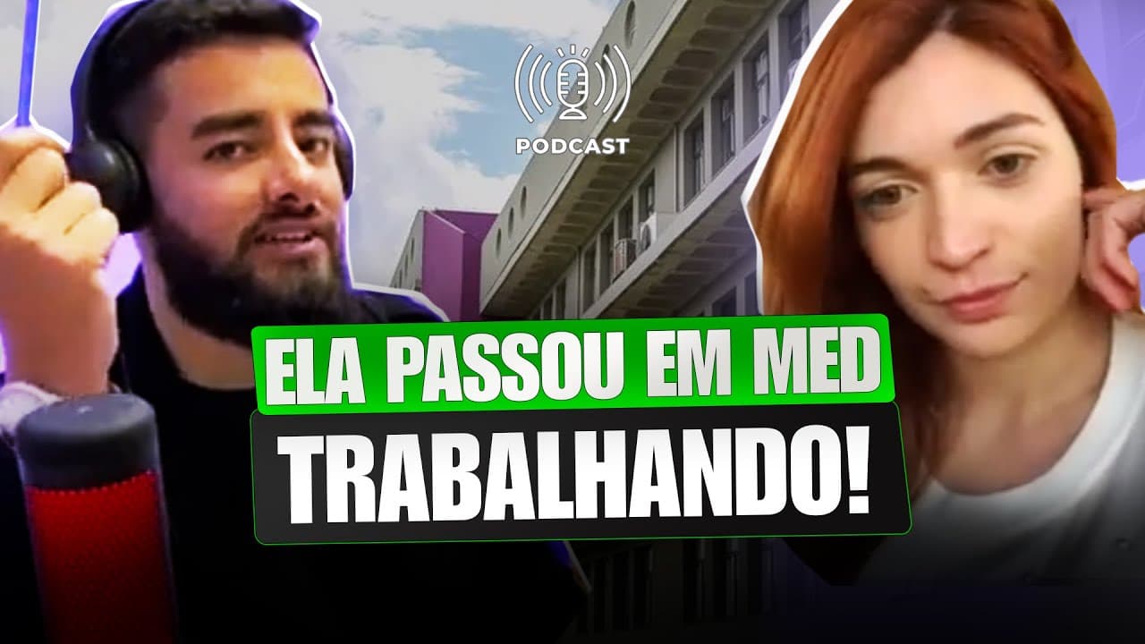 Thumbnail: Saiba como ela estudou para passar em medicina numa federal pelo ENEM enquanto trabalhava