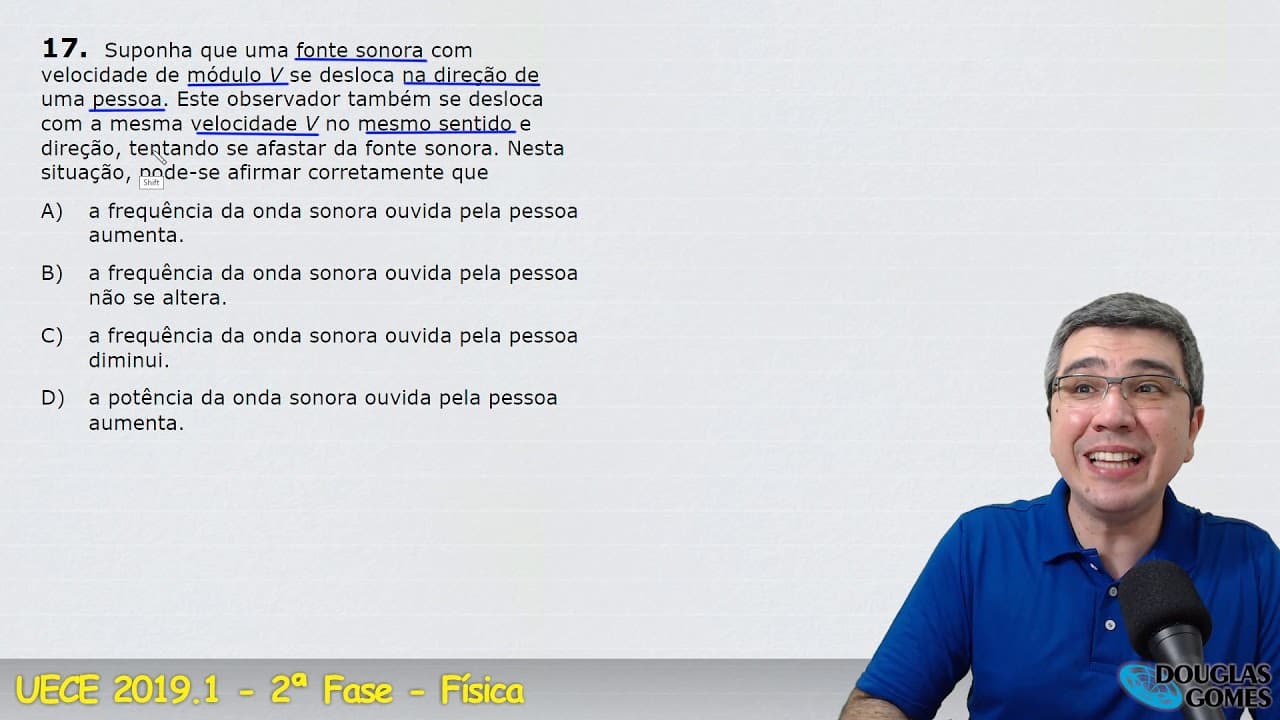Thumbnail: Correção/resolução Vestibular UECE 2019.1 FASE 2 Q.17