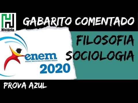 Thumbnail da aula: RESOLUÇÃO ENEM 2020 Filosofia Sociologia / Ciências Humanas e suas Tecnologias (Gabarito Comentado)
