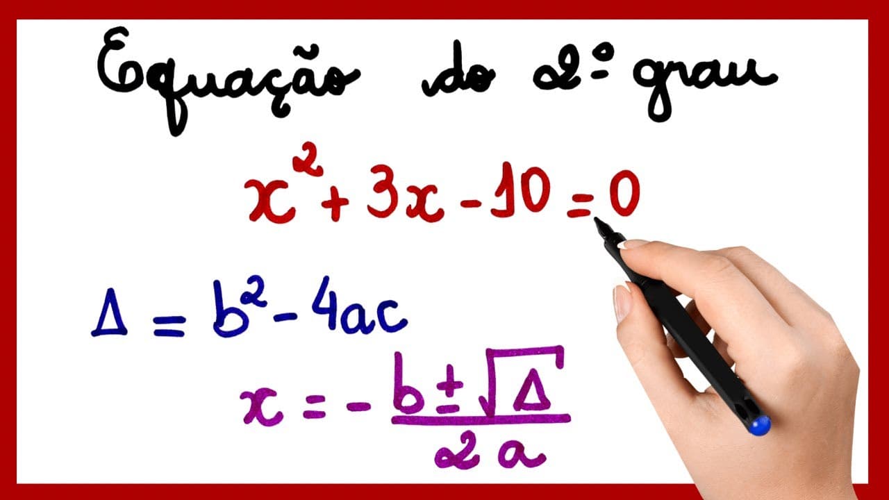 Thumbnail: EQUAÇÃO DO 2º GRAU - FÓRMULA DE BHASKARA