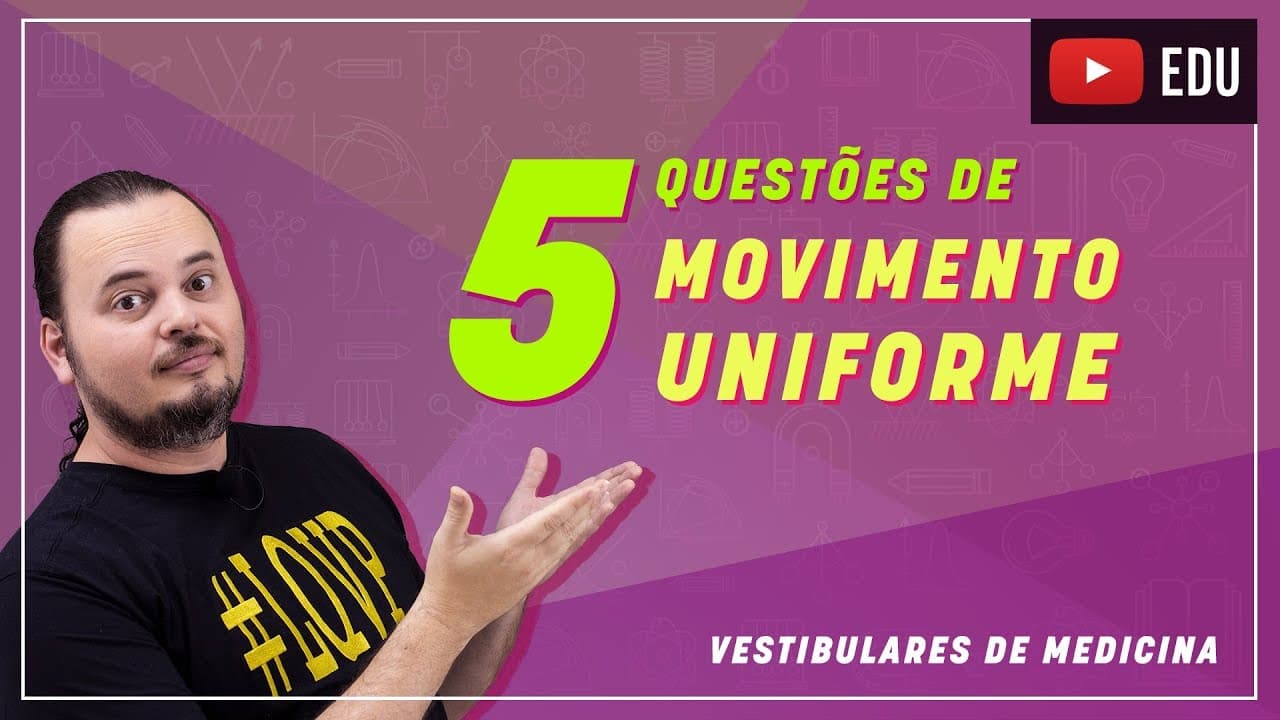 Thumbnail: MRU | Movimento Retilíneo e Uniforme | Questões resolvidas | MED 003