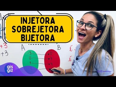 Thumbnail da aula: FUNÇÃO INJETORA, SOBREJETORA E BIJETORA