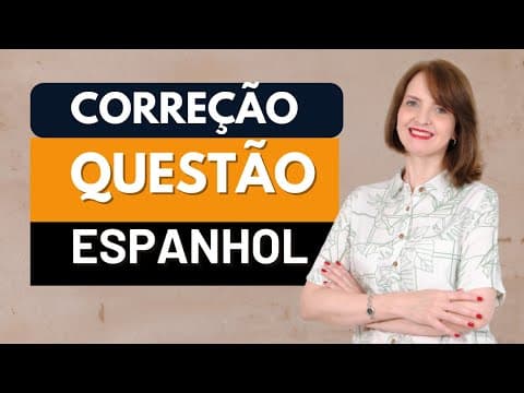 Thumbnail da aula: MODELO DE PROVA DE MESTRADO UFG - ESPANHOL INSTRUMENTAL