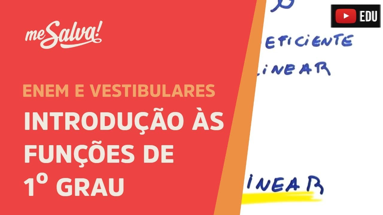 Thumbnail: Funções: Introdução às Funções de 1º grau | Me Salva!
