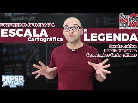 Thumbnail da aula: Escala Cartográfica e Legenda Como Calcular? | Geografia Pro Enem