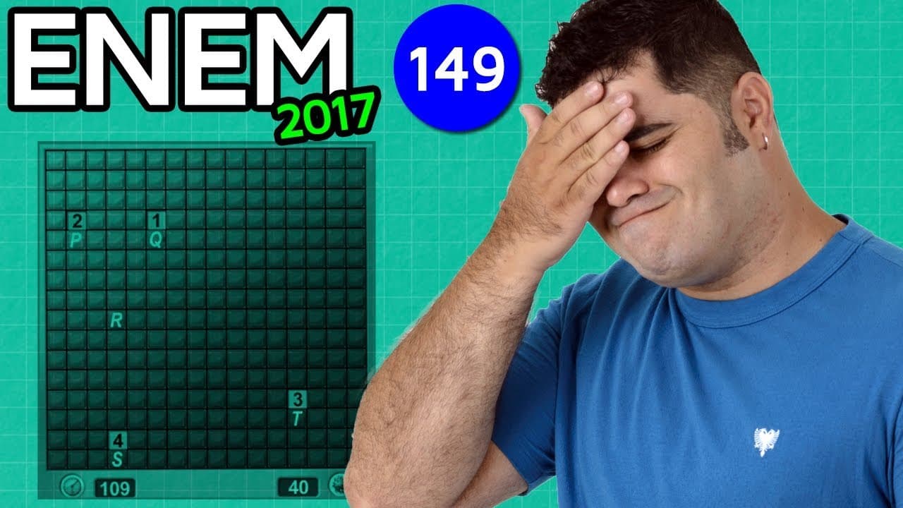 Thumbnail: 🔥 ENEM 2017 Matemática #14 👉 Probabilidade no Campo Minado (questão difícil)