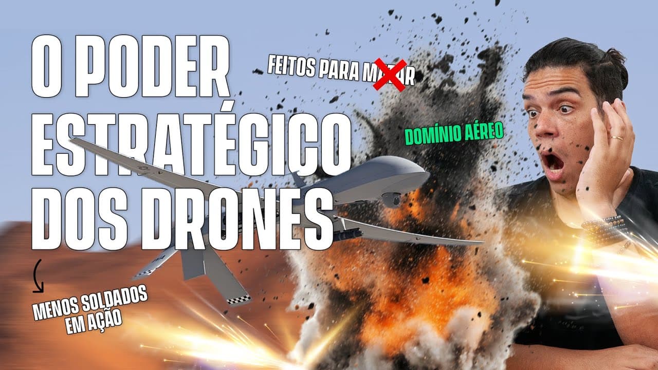 Thumbnail: COMO OS DRONES ESTÃO MUDANDO O CURSO DAS GUERRAS? | FOFOCA GEOPOLÍTICA #92