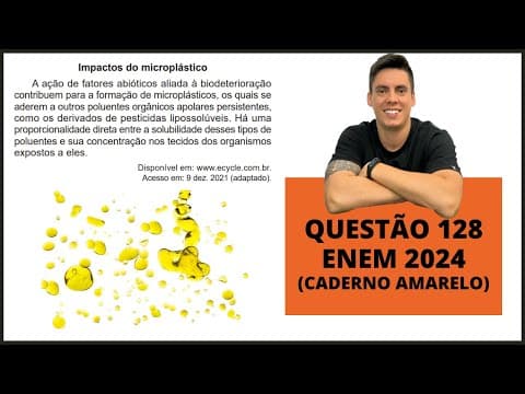 Thumbnail da aula: BIOLOGIA ENEM 2024! "A ação de fatores abióticos aliada à biodeterioração..."