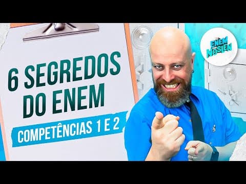 Thumbnail da aula: 06 Segredos que o Enem não quer que você saiba - Competências 1e 2 [Professor Noslen] #enem #redação