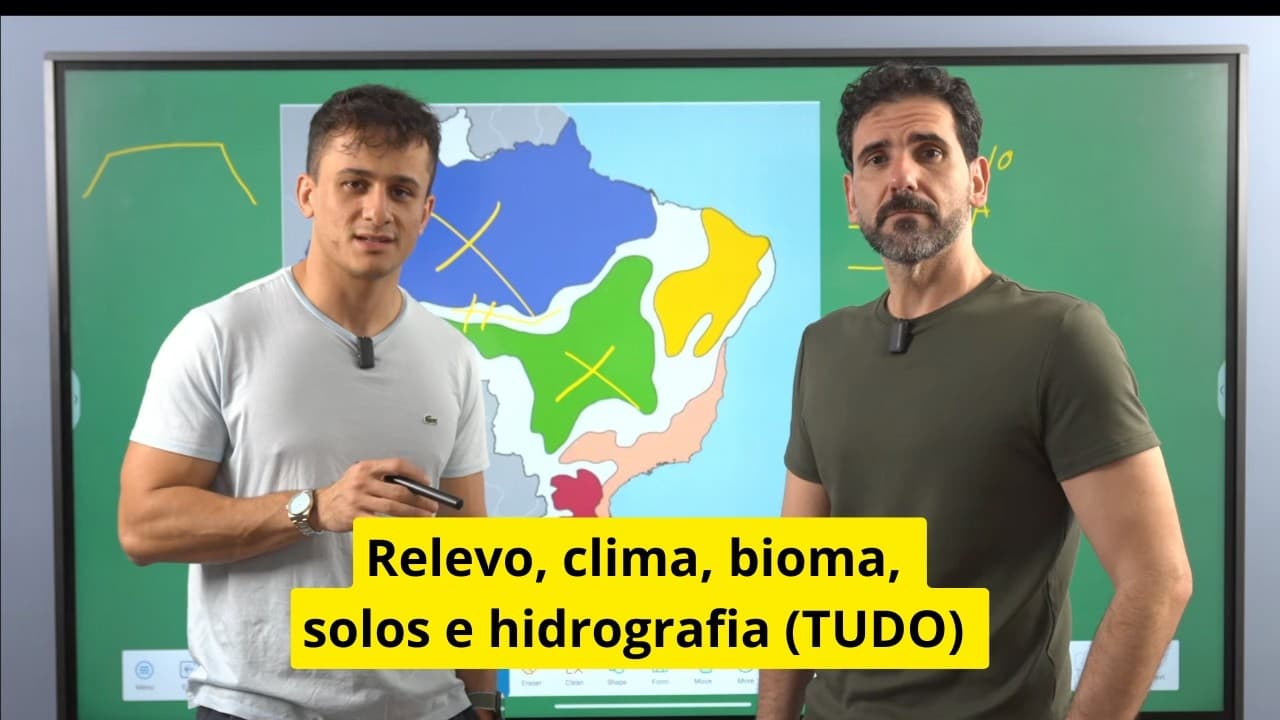 Thumbnail: DOMÍNIOS MORFOCLIMÁTICOS PARA O ENEM 2026 (brutal)