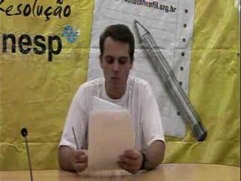 Thumbnail da aula: 37, 38 E 39 UNESP Resolução 2008 Conhecimentos Gerais