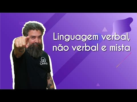Thumbnail da aula: Linguagem verbal, não verbal e mista - Brasil Escola
