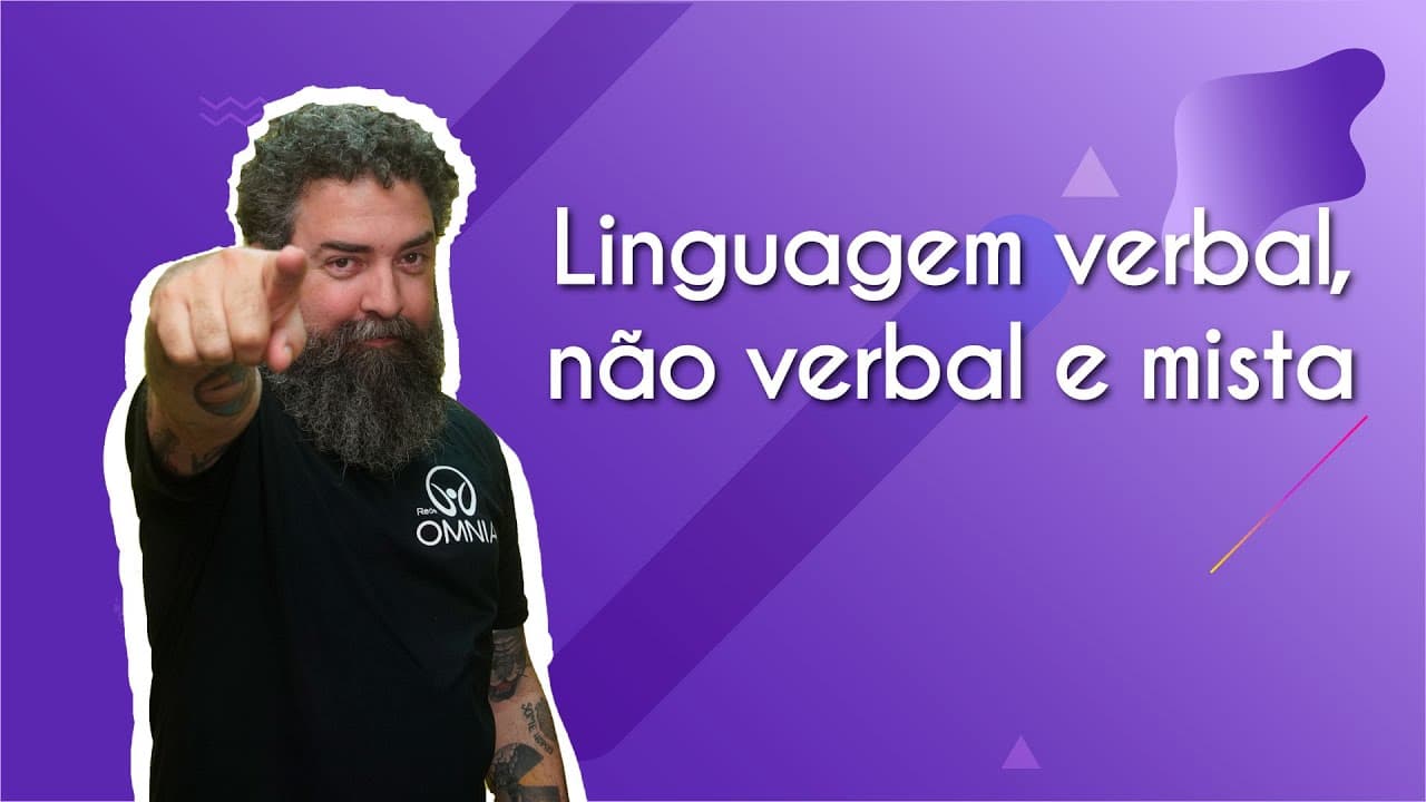 Thumbnail: Linguagem verbal, não verbal e mista - Brasil Escola