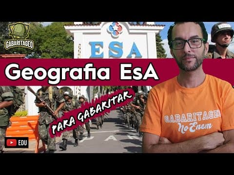 Thumbnail da aula: Pra GABARITAR ESA 2022 | Geografia |
