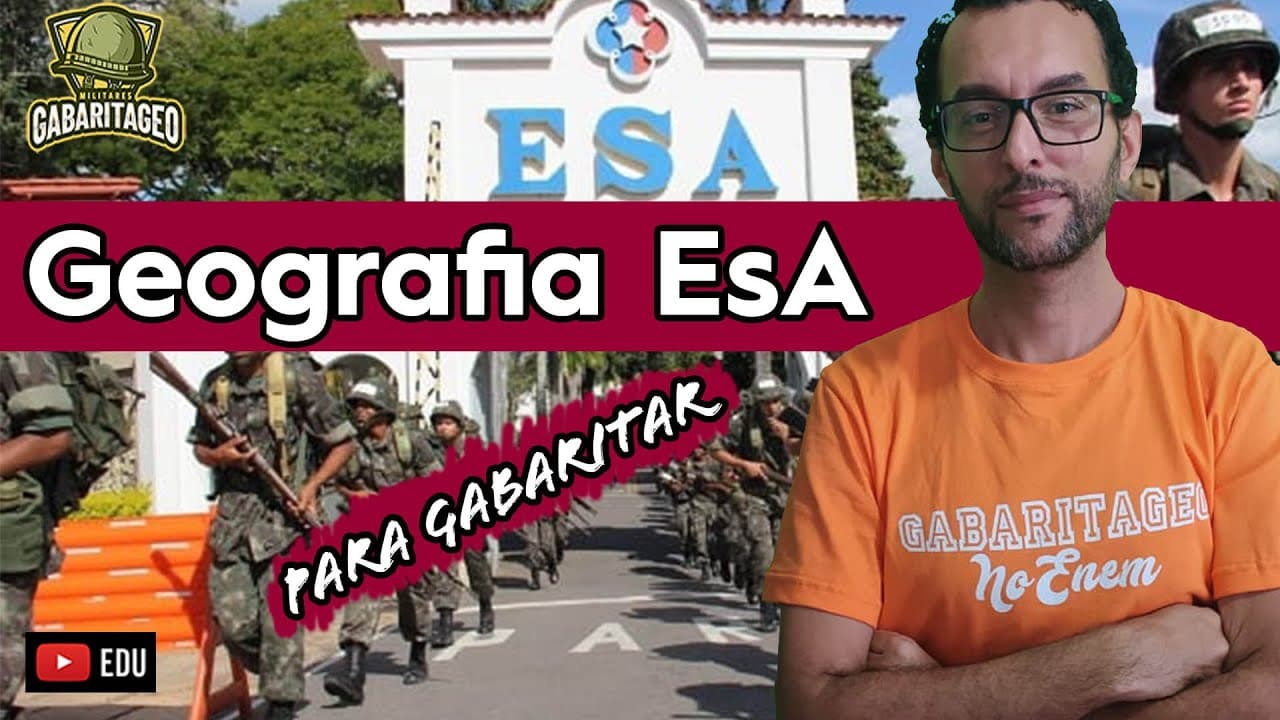 Thumbnail: Pra GABARITAR ESA 2022 | Geografia |