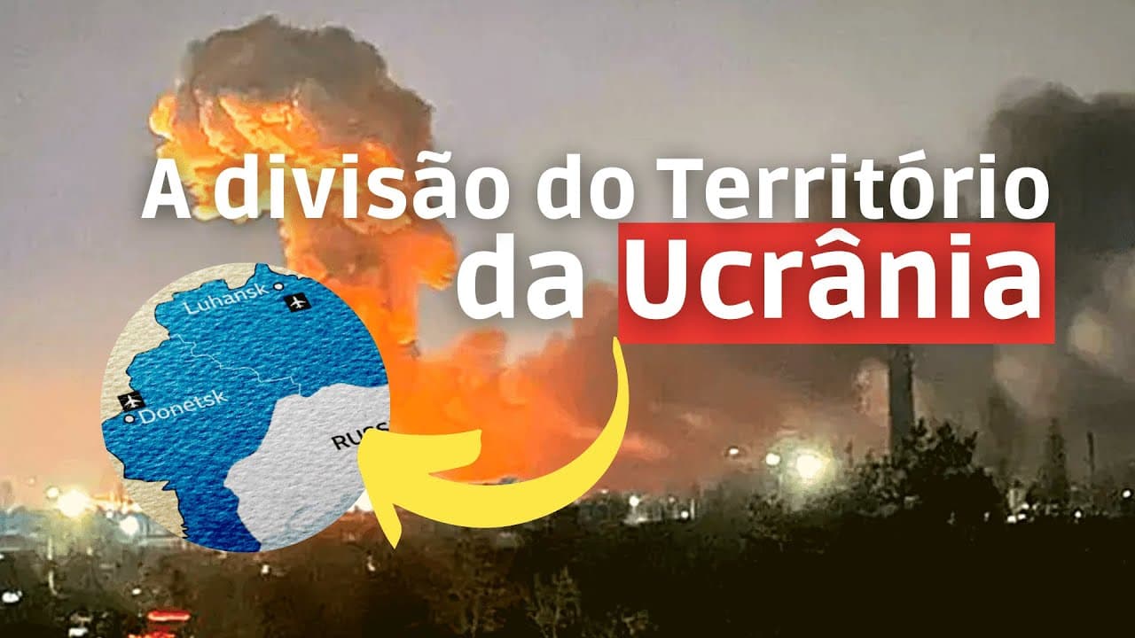 Thumbnail: A Ucrânia foi dividida em duas pela Rússia.