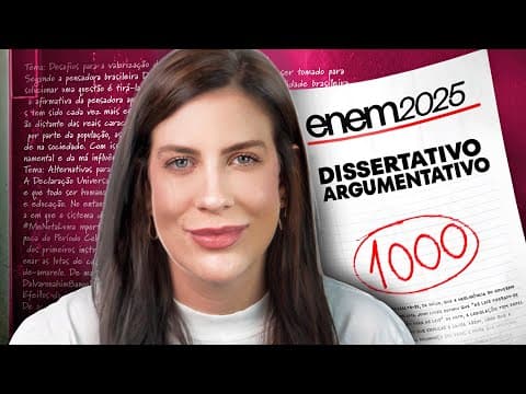 Thumbnail da aula: Redação Dissertativo-Argumentativa passo a passo