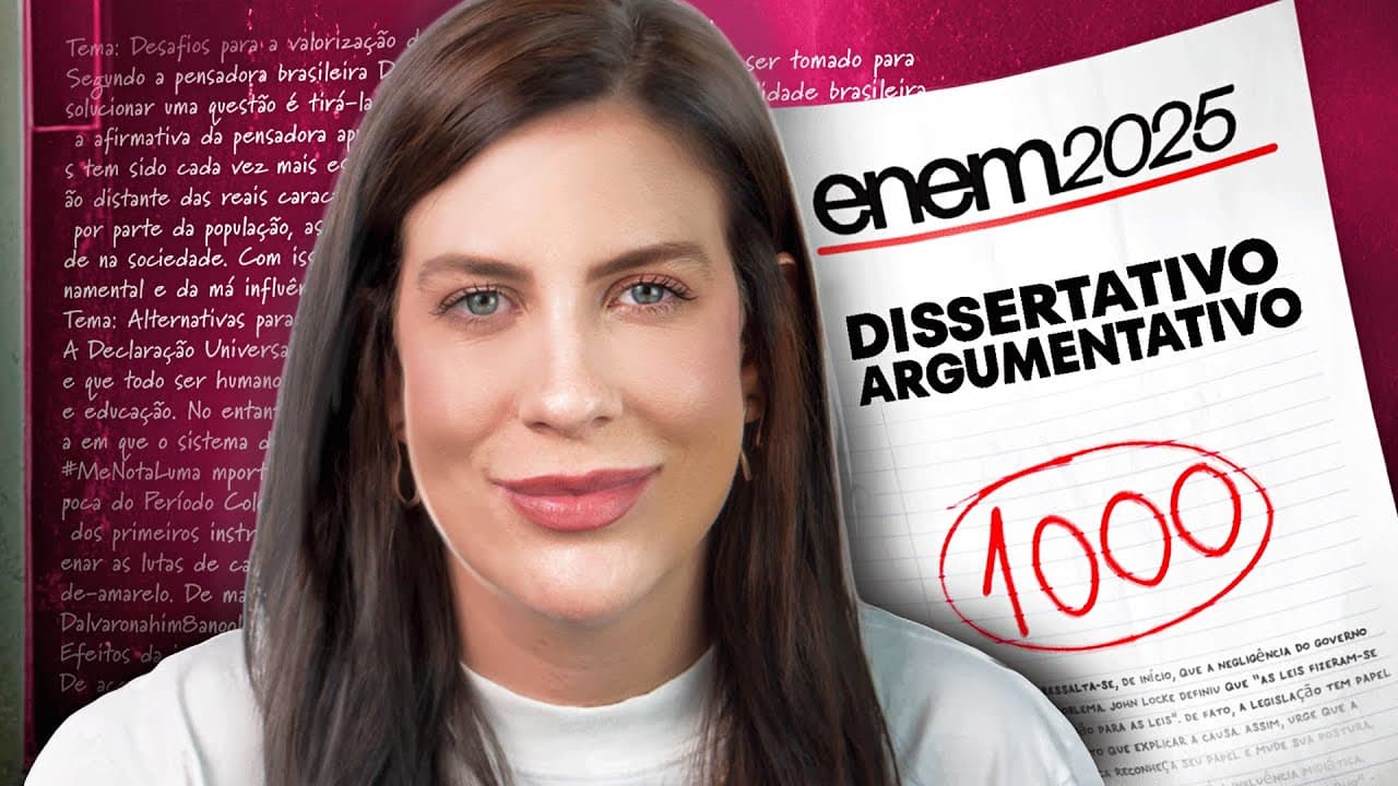 Thumbnail: Redação Dissertativo-Argumentativa passo a passo