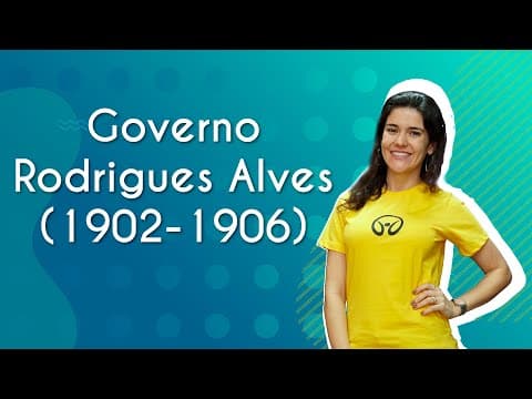 Thumbnail da aula: Governo Rodrigues Alves (1902-1906) - Brasil Escola