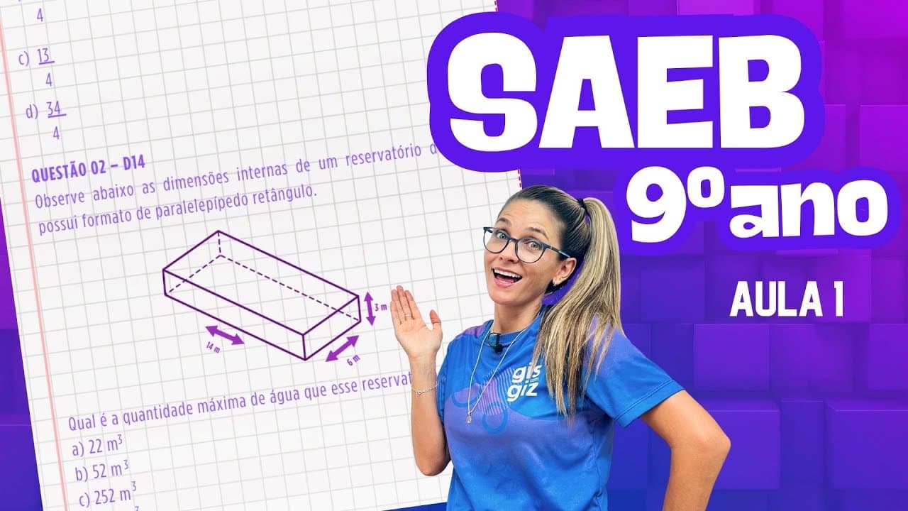 Thumbnail: SIMULADO PREPARATÓRIO SAEB 9º ANO MATEMÁTICA