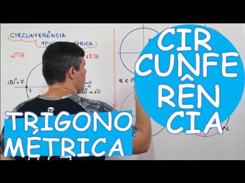 Thumbnail da aula: CIRCUNFERÊNCIA TRIGONOMÉTRICA (AULA 2/24)
