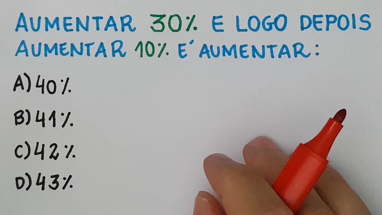 Thumbnail: 🔥 HELP MATEMÁTICA BÁSICA - Dois aumentos sucessivos! Truque fácil de fazer!