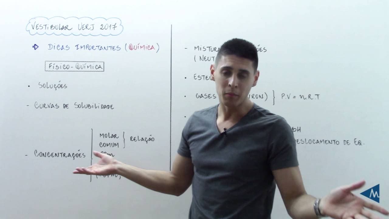 Thumbnail: Vestibular UERJ 2017 - Dicas de química I