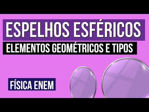 Thumbnail da aula: ESPELHOS ESFÉRICOS: elementos geométricos e tipos | Física para o Enem | Flaverson Messias Batista