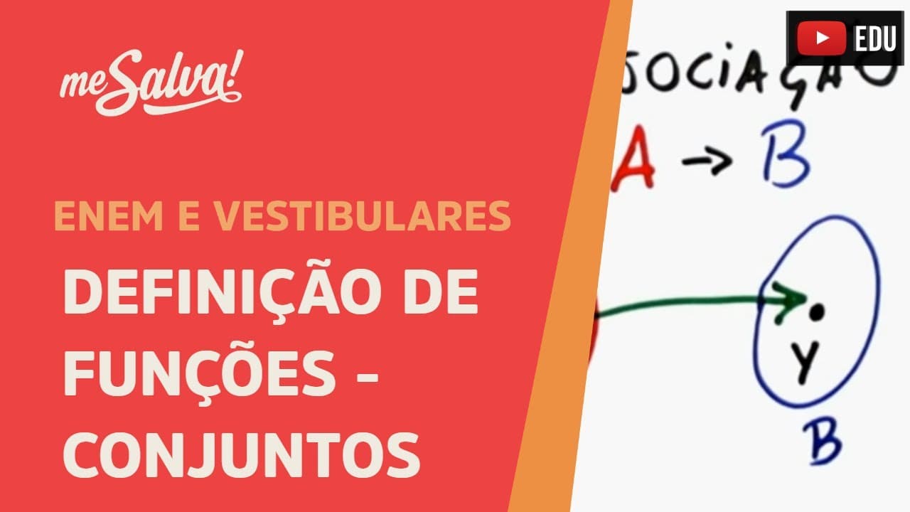 Thumbnail: Funções: Definição de função pela notação de conjuntos | Me Salva!