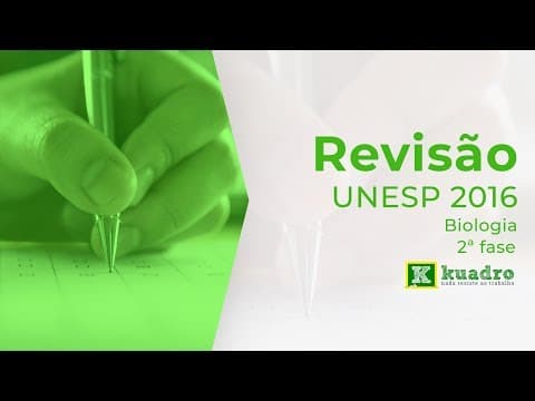 Thumbnail da aula: Biologia - Resolução Unesp 2016 (2ª fase) - Davi Pereira