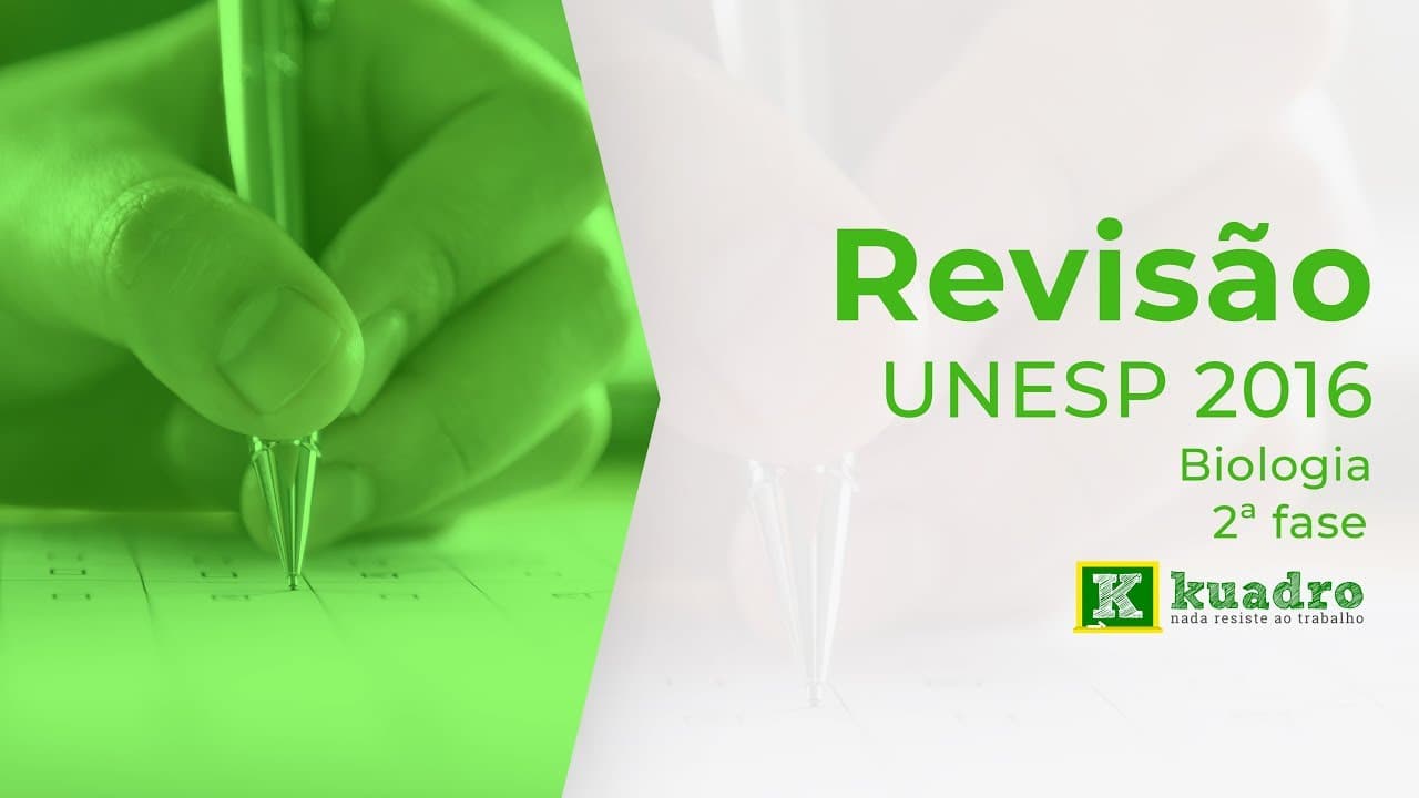 Thumbnail: Biologia - Resolução Unesp 2016 (2ª fase) - Davi Pereira