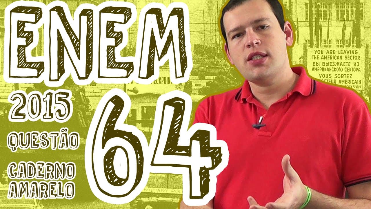 Thumbnail: ENEM 2015 - Questão 64 (Caderno Amarelo)