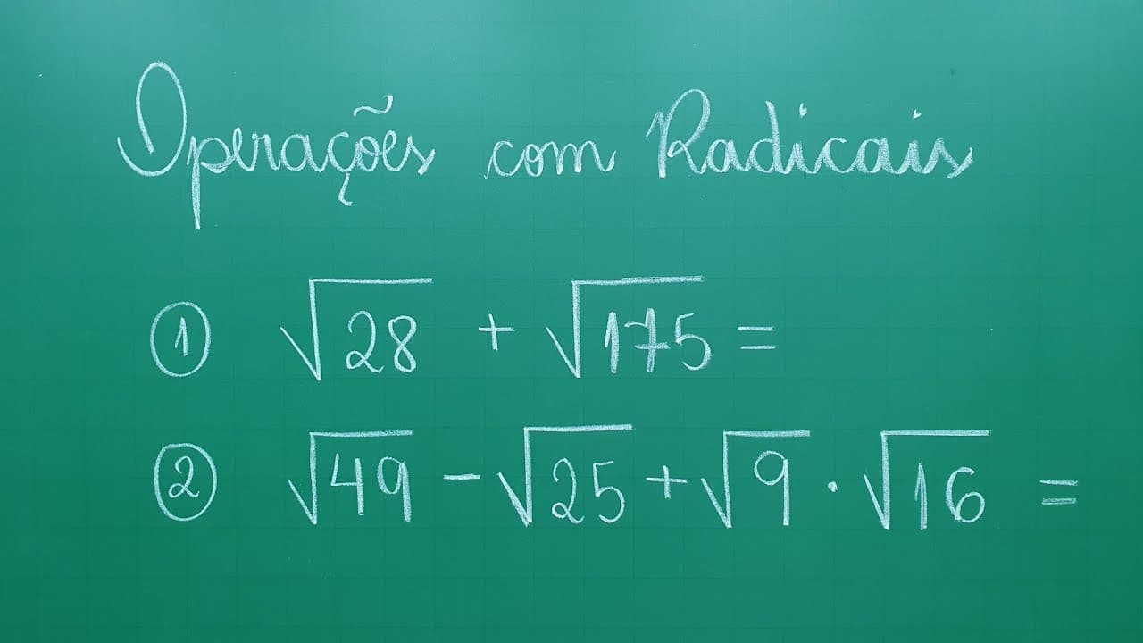 Thumbnail: OPERAÇÕES COM RADICAIS - Professora Angela Matemática