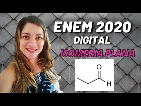 Thumbnail da aula: Enem 2020 digital | Isomeria | " Os feromônios de insetos são substâncias responsáveis pela ...