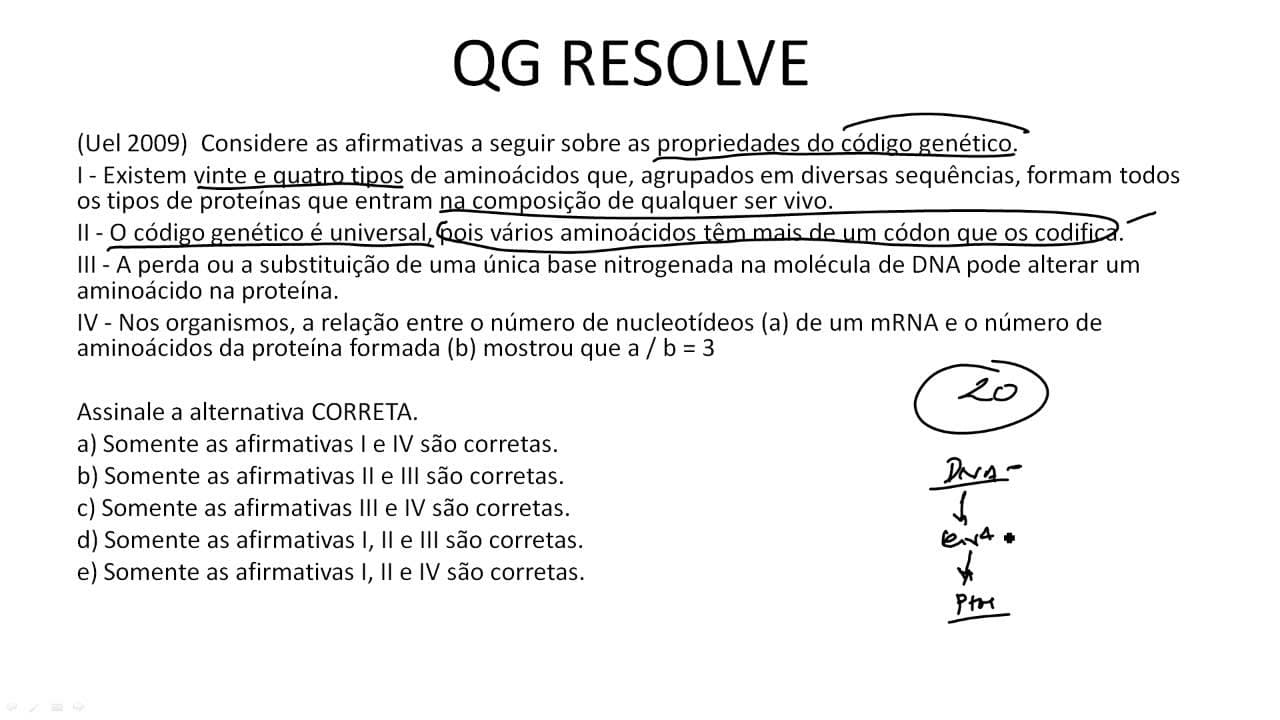 Thumbnail: Biologia: Código Genético - ENEM
