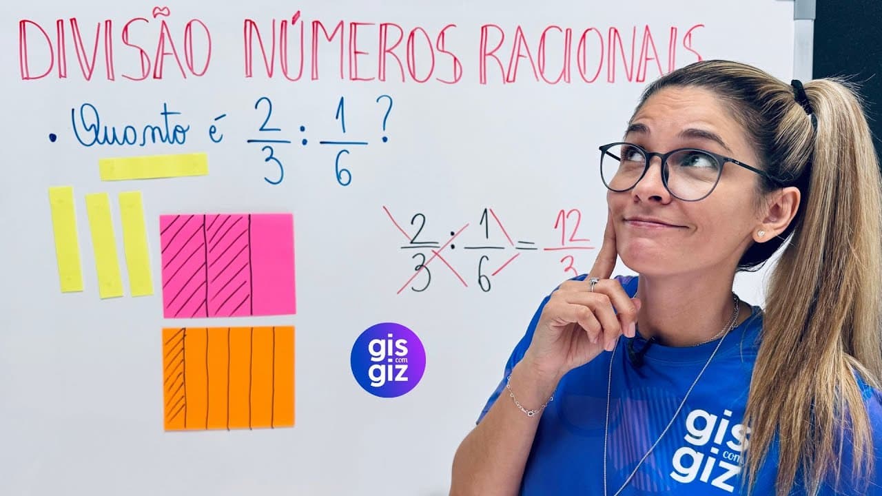 Thumbnail: DIVISÃO DE FRAÇÕES NA FORMA GEOMÉTRICA | NÚMEROS RACIONAIS