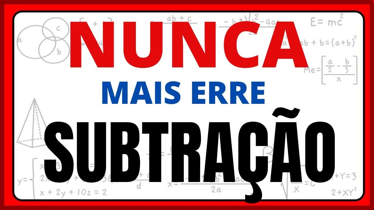 Thumbnail: NUNCA MAIS ERRE SUBTRAÇÃO!!VAMOS CALCULAR SUBTRAÇÃO, AULA COM DICAS SUPER ÚTEIS.