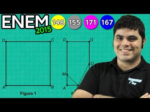 Thumbnail da aula: ENEM 2015 Matemática #32 - Simetria e Visualização Geométrica das Bandeirinhas